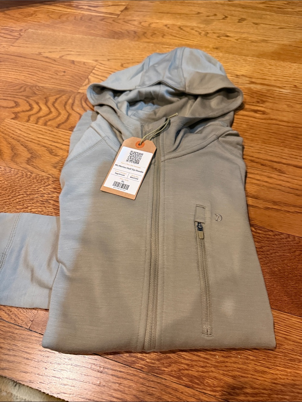Duck Camp merino hoodie new large
